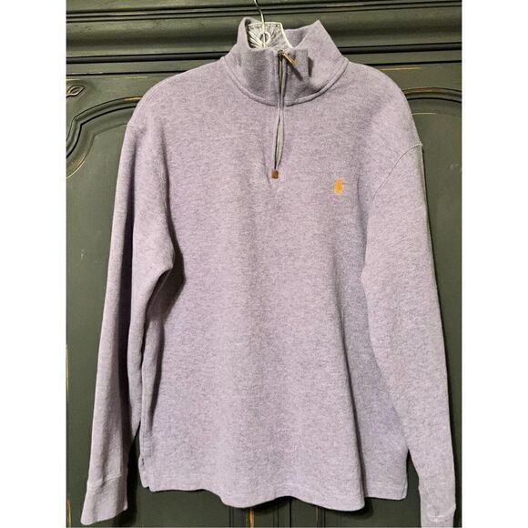 Polo Ralph Lauren Other - Polo by Ralph Lauren Purple 1/4 Zip Pullover Sweater Size Large